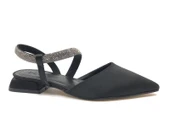 Feles Şerit Taş Detaylı Kadın Klasik Babet Ayakkabı thumbnail 3