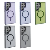 Samsung Galaxy S24 Ultra Kılıf Magsafe Şarj Özellikli Mat Arka Yüzey Sio Kapak thumbnail 7