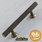 Doruk 96 mm Eskitme Antik Sarı Renk Mobilya Mutfak Çekmece Kapak Dolap Dolabı Kulpu Kulbu Kulpları thumbnail 1