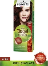 Schwarzkopf Palette Kalıcı Doğal Renkler 3-68 Kızıl Çikolata Saç Boyası thumbnail 1