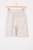 Krem Erkek Çocuk Beli Lastikli Basic Şort 18804 thumbnail 3