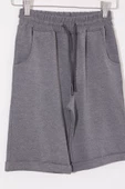 Füme Erkek Çocuk Beli Lastikli Basic Şort 18805 - 3