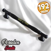 Sardis Gerçek Porselen Mat Siyah 192 mm Mobilya Mutfak Kulp Çekmece Dolap Kulplar Kulpu Kulbu - 1