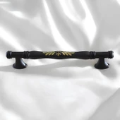 Sardis Gerçek Porselen Mat Siyah 192 mm Mobilya Mutfak Kulp Çekmece Dolap Kulplar Kulpu Kulbu - 5
