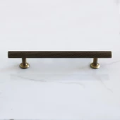 Doruk 128 mm Eskitme Antik Sarı Metal Mobilya Mutfak Çekmece Dolap Dolabı Kulpu Kulbu Kulpları thumbnail 4