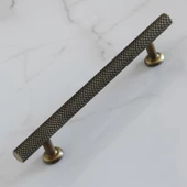 Doruk 128 mm Eskitme Antik Sarı Metal Mobilya Mutfak Çekmece Dolap Dolabı Kulpu Kulbu Kulpları thumbnail 6