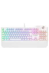 Rampage Hydra R6 Full RGB LED BEYAZ Gaming Pro RED Switch Q Aluminyum Kaplama Multimedia Mekanik Klv - 1