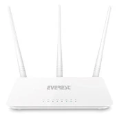 EVEREST EWR-F303 N300 2.4GHZ Mesafe Genişletici EV Ofis Tipi Router Router thumbnail 1