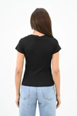 Kadın Kısa Kollu Basic T-shirt 1775-25 - 5