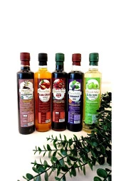 Soğuk Sıkım Karadut Özü - Keçiboynuzu Özü - Nar Ekşisi - Elma Sirkesi - Elma Konsantresi 5 x 680 gr - 1