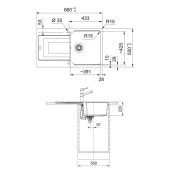 Franke Urban UBG 611-86 Nero Granit Eviye-Active Plus Doccia 2.0 Nero Batarya Seti thumbnail 4