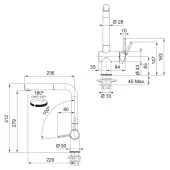 Franke Urban UBG 611-86 Nero Granit Eviye-Active Plus Doccia 2.0 Nero Batarya Seti thumbnail 5
