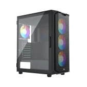 GAMEBOOSTER 750W 80+ BRONZE PB-P521B Gaming Mid-Tower PC Kasası thumbnail 5