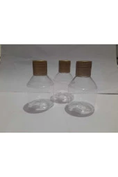 50 Adet Mini Boş Plastik Pet Şişe Damacana Şişe Kapak.şampuan Duş Jeli Saç Kremi Kuaför Otel Tipi thumbnail 6