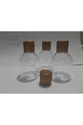 50 Adet Mini Boş Plastik Pet Şişe Damacana Şişe Kapak.şampuan Duş Jeli Saç Kremi Kuaför Otel Tipi thumbnail 7