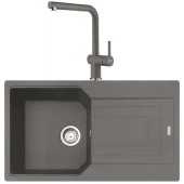 Franke Urban UBG 611-86 Stone Grey Granit Eviye-Active Plus Doccia 2.0 Batarya Seti thumbnail 1