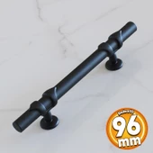 Maça Siyah Metal Kulp 96 mm-9.6 cm Mobilya Çekmece Mutfak Dolabı Dolap Kulpları Kulbu Kulpu thumbnail 1