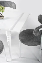 Erezoğulları Mobilya Pınar Alfa Açılır Mutfak Masa Sandalye Takımı 70x80 - 3