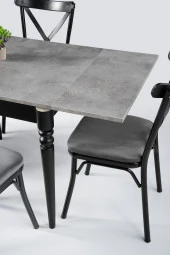 Erezoğulları Mobilya Pınar Bahar Açılır Mutfak Masa Sandalye Takımı 70x80 thumbnail 4