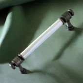 Limira Gerçek Porselen Sedef Eskitme Antik Gümüş 128 mm Mobilya Mutfak Dolap Kulpu Kulbu Kulpları thumbnail 6