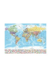 Neverland 1000 Parça Puzzle NL376 - World Map-ı (DÜNYA HARİTASI-I) - 2