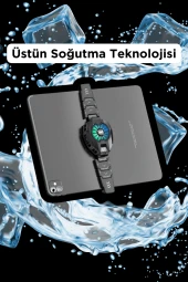 DL05T Dijital Göstergeli Tablet Soğutucu Gamer Oyuncu Radyatör 30 Watt Soğutma Fanı thumbnail 2