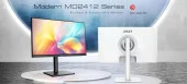 MSI 23.8" MODERN MD2412PW 1920x1080 (FHD) 16:9 FLAT IPS 100HZ 1MS ADAPTIVE-SYNC PIVOT TYPE-C MONITOR thumbnail 2