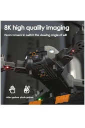 Astro 1080P HD Kameralı Drone Katlanabilir Taşıma Çantalı 4 Pervaneli Havada Stabil Kalma Sensörlü - 3