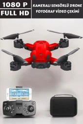 Astro 1080P HD Kameralı Drone Katlanabilir Taşıma Çantalı 4 Pervaneli Havada Stabil Kalma Sensörlü - 5