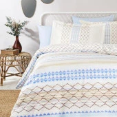 Özdilek Çift Kişilik Ranforce Nevresim Takımı Morocco Mavi thumbnail 1