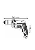 Bosch Professional GBM 10 RE Darbesiz Matkap - 0601473600 - 2