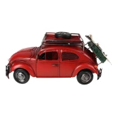 EL YAPIMI METAL WOSWOS ÇERÇEVELİ KUMBARA KIRMIZI KOD:3398S - 2