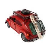 EL YAPIMI METAL WOSWOS ÇERÇEVELİ KUMBARA KIRMIZI KOD:3398S - 3