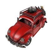 EL YAPIMI METAL WOSWOS ÇERÇEVELİ KUMBARA KIRMIZI KOD:3398S - 1