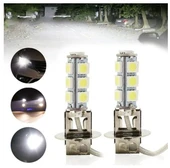 2 Adet H3 Far Ampulü 18 Ledli 6000k 12v 100/90w - 2