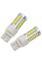 2 Adet T20 Led Ampul Mercekli 33 Ledli Çift Duy Beyaz - 2