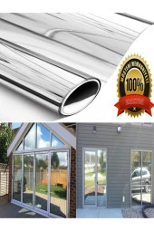 %100 Aynalı Çizilmez Amerikan Cam Filmi 50 Cm X 3 Metre thumbnail 1