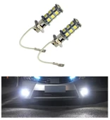 2 Adet H3 Far Ampulü 18 Ledli 6000k 12v 100/90w - 4