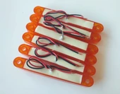 6 Adet Neon Parmak Led Lamba Slim Model Turuncu 12-24 Volt thumbnail 3