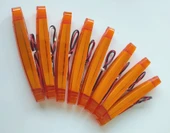 12 Adet Neon Parmak Led Lamba Slim Model Turuncu 12-24 Volt thumbnail 3