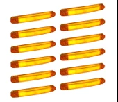 12 Adet Neon Parmak Led Lamba Slim Model Turuncu 12-24 Volt thumbnail 1