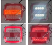 2 Adet Kare Neon Stop Lambası 4 Fonksiyonlu 12-24v - 2