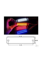 4 Adet 16 Ledli Çift Sıra Led Lamba 12-24 Volt thumbnail 3