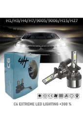 H1 Xenon Far Ampulu Şimşek Etkili Soğutma Fanlı 6500 Kelvin 8000 Lümen thumbnail 1