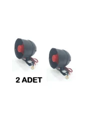 2 Adet Altı Ton Yüksek Sesli Alarm Sireni / 6v 12v - 1