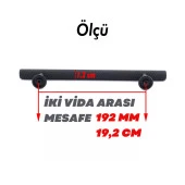 Doruk Kulp Mobilya Mutfak Dolabı Çekmece Dolap Kulpları Kapak Kulpu Kulbu Siyah 192 mm Metal thumbnail 4