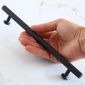 Doruk Kulp Mobilya Mutfak Dolabı Çekmece Dolap Kulpları Kapak Kulpu Kulbu Siyah 192 mm Metal thumbnail 5