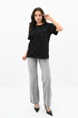 Kadın Taş İşleme Detaylı T-shirt 1750-24 - 2