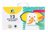 Adel Boyama Seti 12 Renk Pastel+Sulu+Kuru Boya+Keçeli Kalem - 2