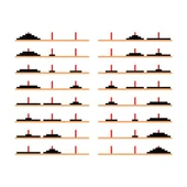 Hobi Hanoi Kulesi Ahşap Matematiksel Zeka Oyunu HED 531 - 3